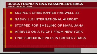 1,700 suboxone pills found in luggage at BNA