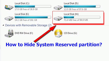 How to hide System Reserved partition✔