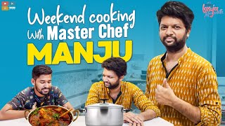 Weekend Cooking With Master Chef Manju ||  Mr & Mrs Lasya Manjunath | Lasya Manjunath New Video