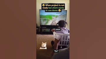 When project is not ready but client wants to see demo 😂 #developer #programmer #memes #shorts