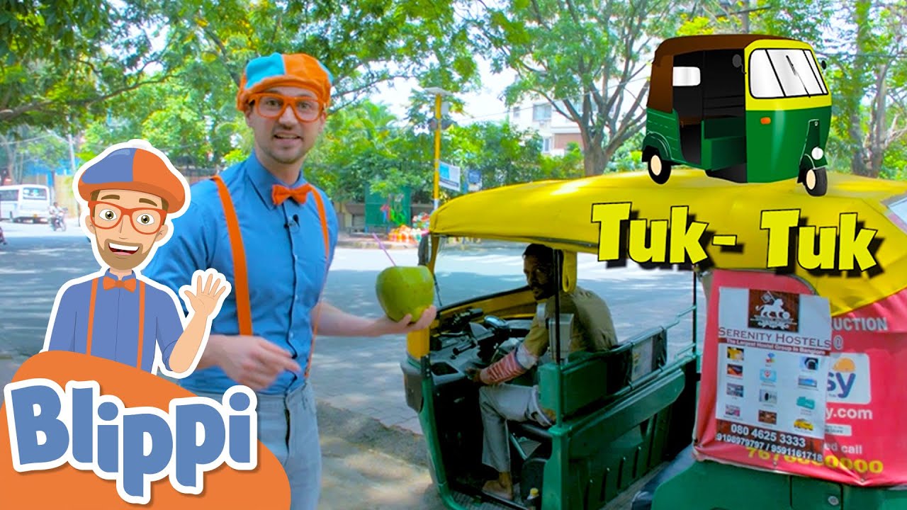 Blippi Travels To India Learning Vehicles With Blippi  Educational Videos For Kids