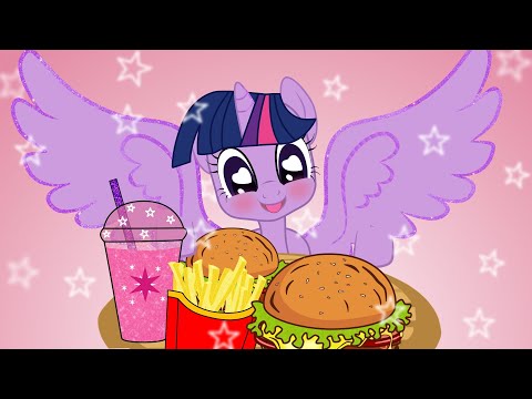 #mukbang #animation MUKBANG Animation by Cute Twilight Sparkle / Burger and Fries