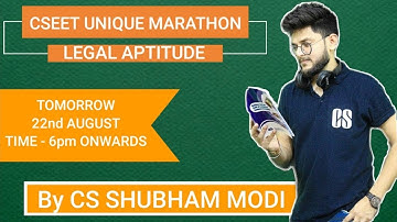 CSEET E Bulletin MARATHON | CS SHUBHAM MODI