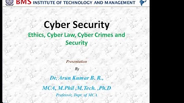 Lecture-4-Module1-cyber crimes-online-Zoom class-video-Dr.Arun kumar B R