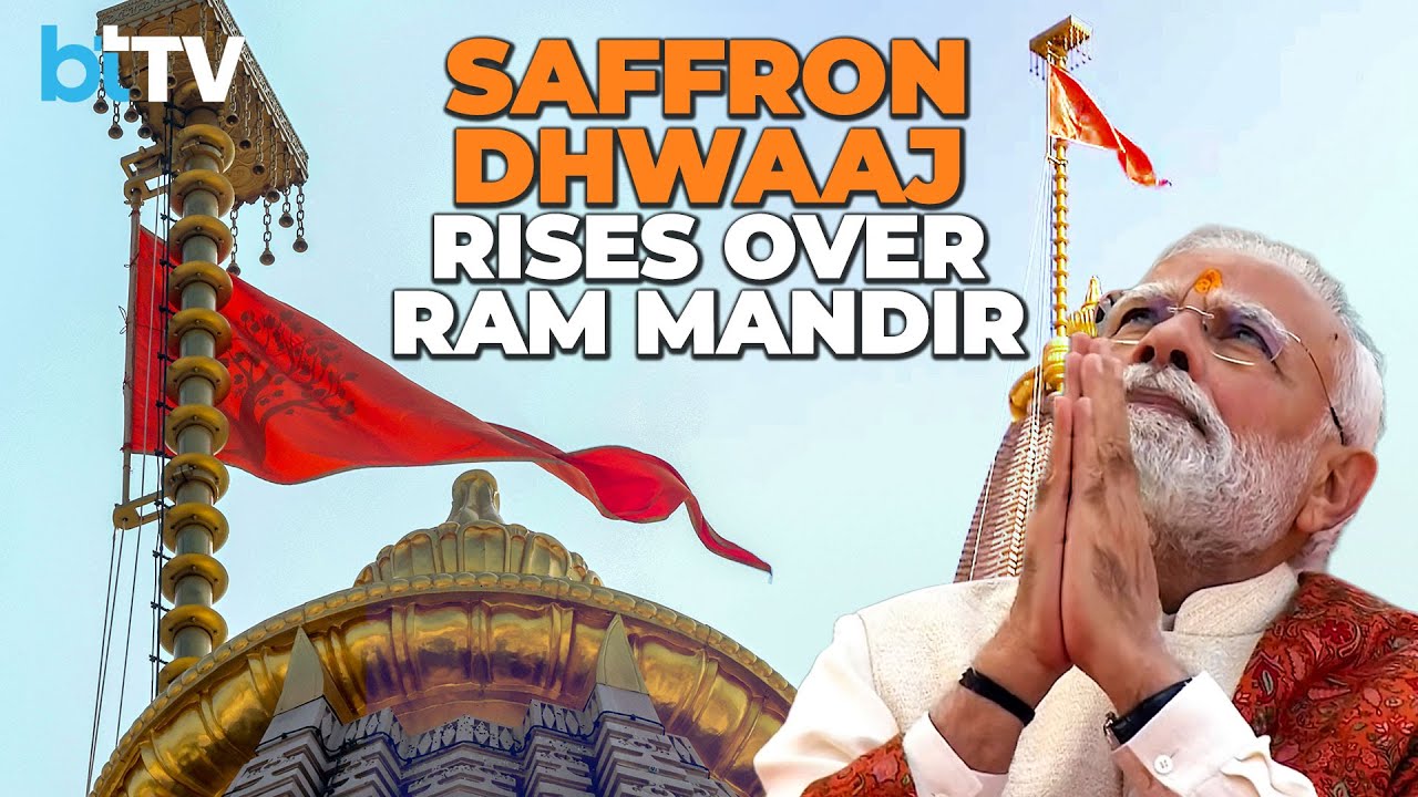 Ayodhya’s Historic Dawn: PM Hoists Dharmadhwaja At Ram Mandir, Nation Celebrates A Moment Of Faith