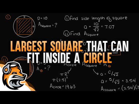 Video: How To Fit A Square Into A Circle