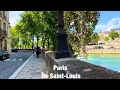 Paris city walks   Île Saint-Louis   Paris,France 4K