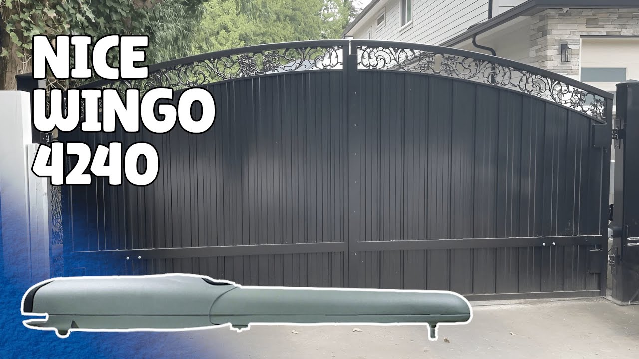 Nice Gate Operator Installation on Double Swing Gate