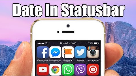 Date In Statusbar - iOS 8 Jailbreak Cydia Tweak