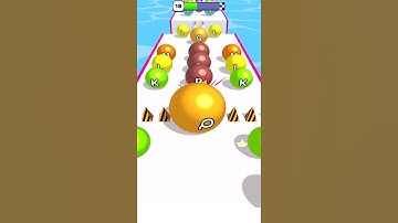 Ballrun 2048 All Levels Gameplay | NOOB vs PRO vs HACKER  #shorts