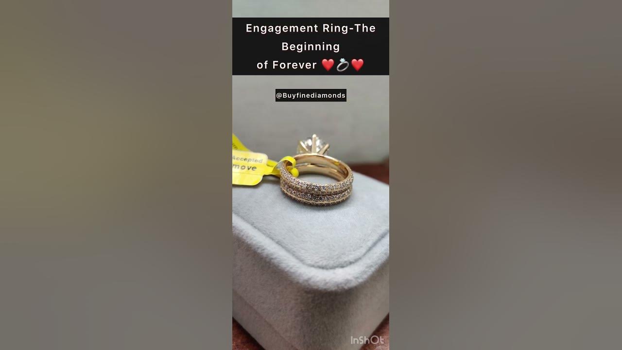 Engagement ring round diamond engagement ring yellow gold youtube