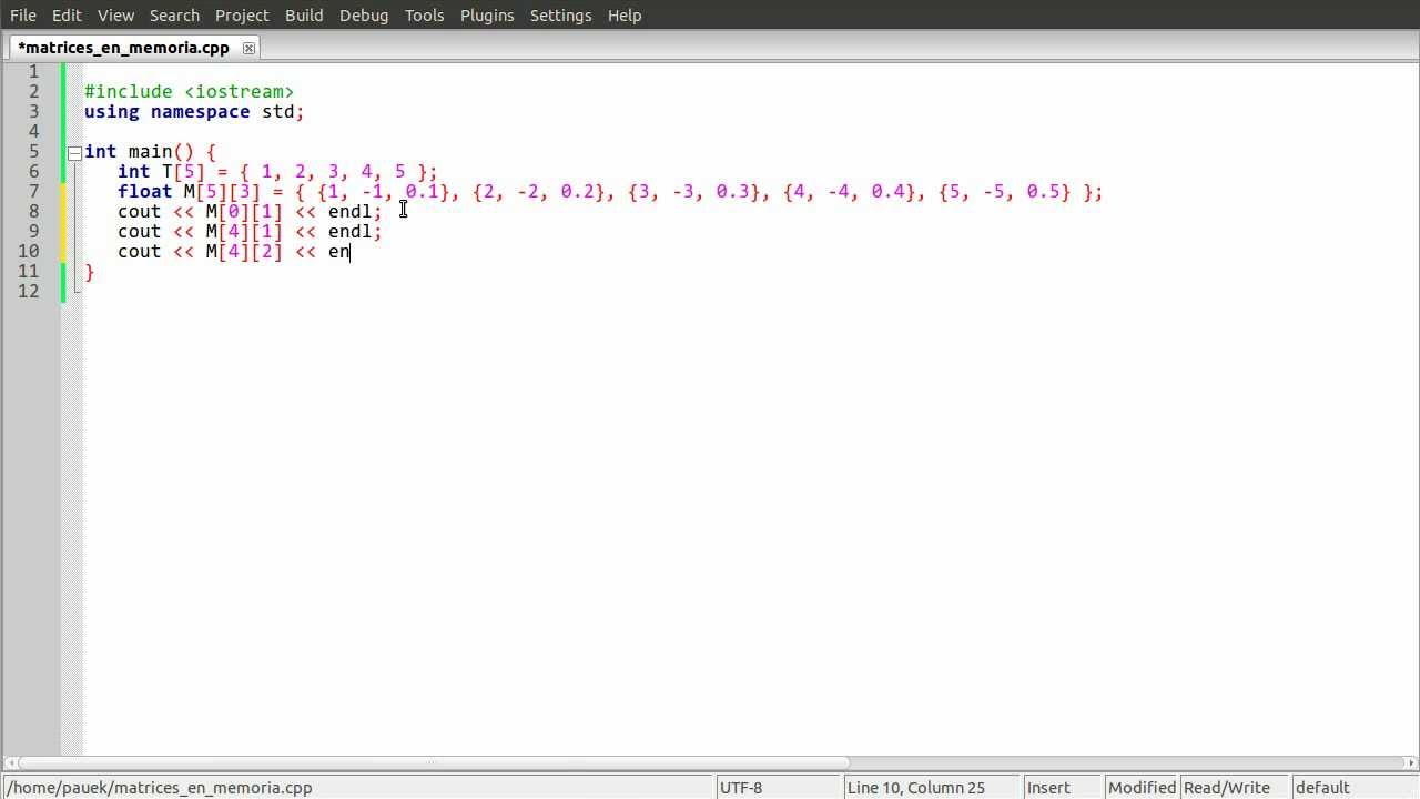 Inicialización de Matrices - YouTube