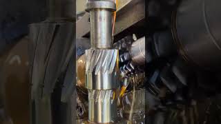⚙️ Helical Gear Hobbing Machine Work 🔥