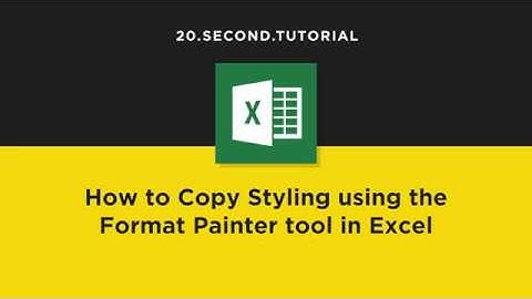 Copy cell formatting with Format Painter in Excel  | Microsoft Excel Tutorial #18