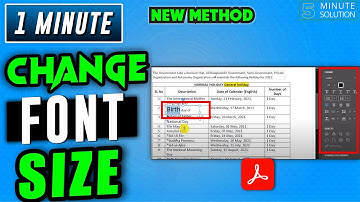How to change font size in adobe acrobat 2025
