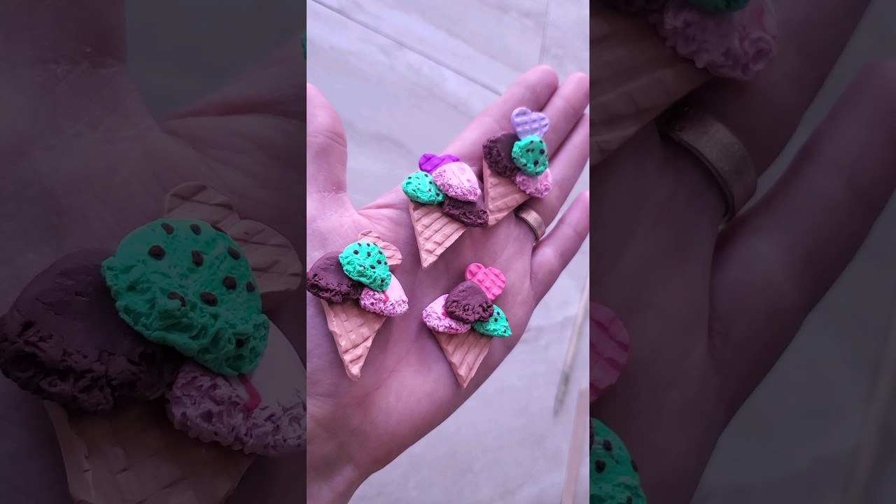Transforming Ordinary Clay into Ice Cream Magnets