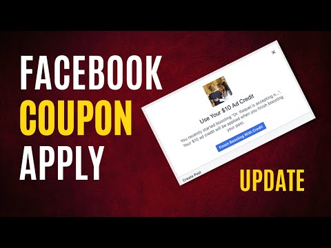 How to apply Facebook Coupon Part 1 | Tony Khan