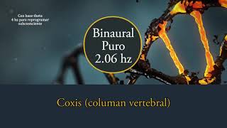 Binaural puro - Pure tone 2.06 hz Coxis Columna Vertebral🧬