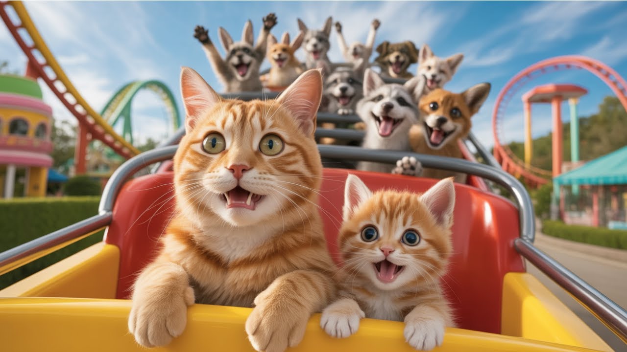 Cozy Cat Moments | 🐾 Mother Cat and Kitten’s Unforgettable Park Adventure 🌸🐱