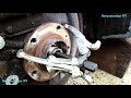 changer un roulement de roue arrière ! citroen C6 C5 407 ! change a citroen C6 rear wheel bearing