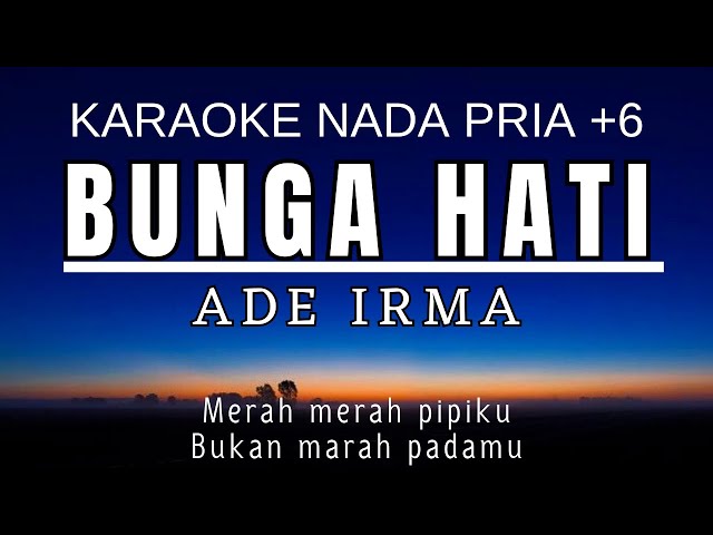 Bunga Hati - Ade Irma (Karaoke Nada Pria +6 C#m) class=