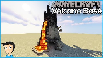 Minecraft Survival Volcano Base Tutorial!