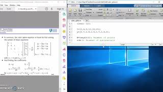 Cubic Spline Interpolation with Matlab