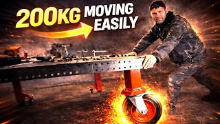 I Added Wheels to a 200kg Welding Table... Now It Actually Moves