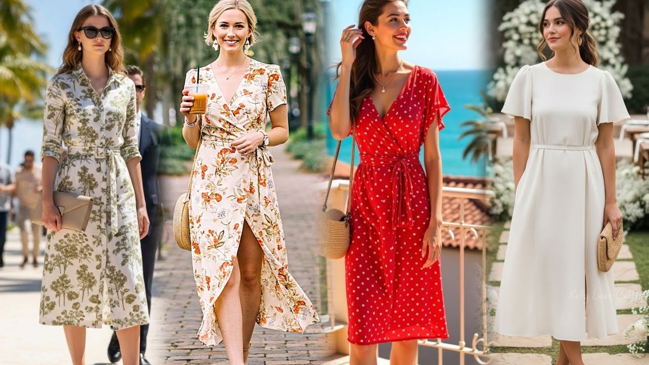 VESTIDOS Ligeros y Frescos: La Clave para Lucir con Estilo en Dias Calurosos🏖🌞