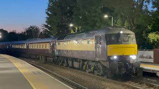 Luxurious excursion train with 2 class 57’s and 11 coaches calls at Lea Road 15/8/2026