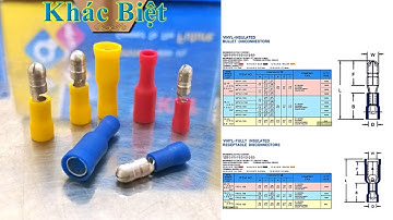 Đầu cos đực cái MPV FRV cao cấp KST, cốt âm dương ghim tròn cosse đầu đạn bấm nối dây điện bằng đồng