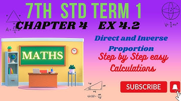 TN 7th std maths term1 Ex 4.2-Direct and Inverse Proportion@tnmaths6to10