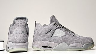 AIR JORDAN 4 KAWS GREY **WITH ON FOOT**