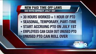 New paid time off rules effective this summer in arizona