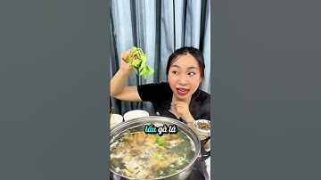 Mukbang lẩu gà lá é cùng Ánh nha #anhthichreview #food #reviewdoanvat #xuhuongyoutube