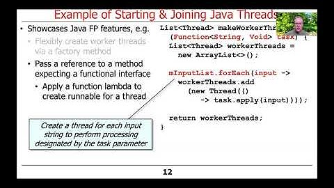 Applying Java Functional Programming Features to Start and Join Threads