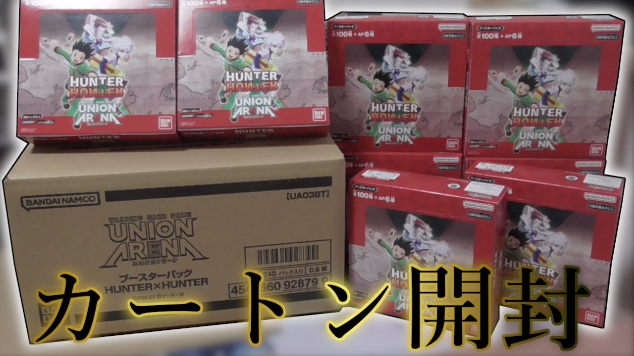 新着 ユニオンアリーナ ブースターパック HUNTER×HUNTER 未開封カートン