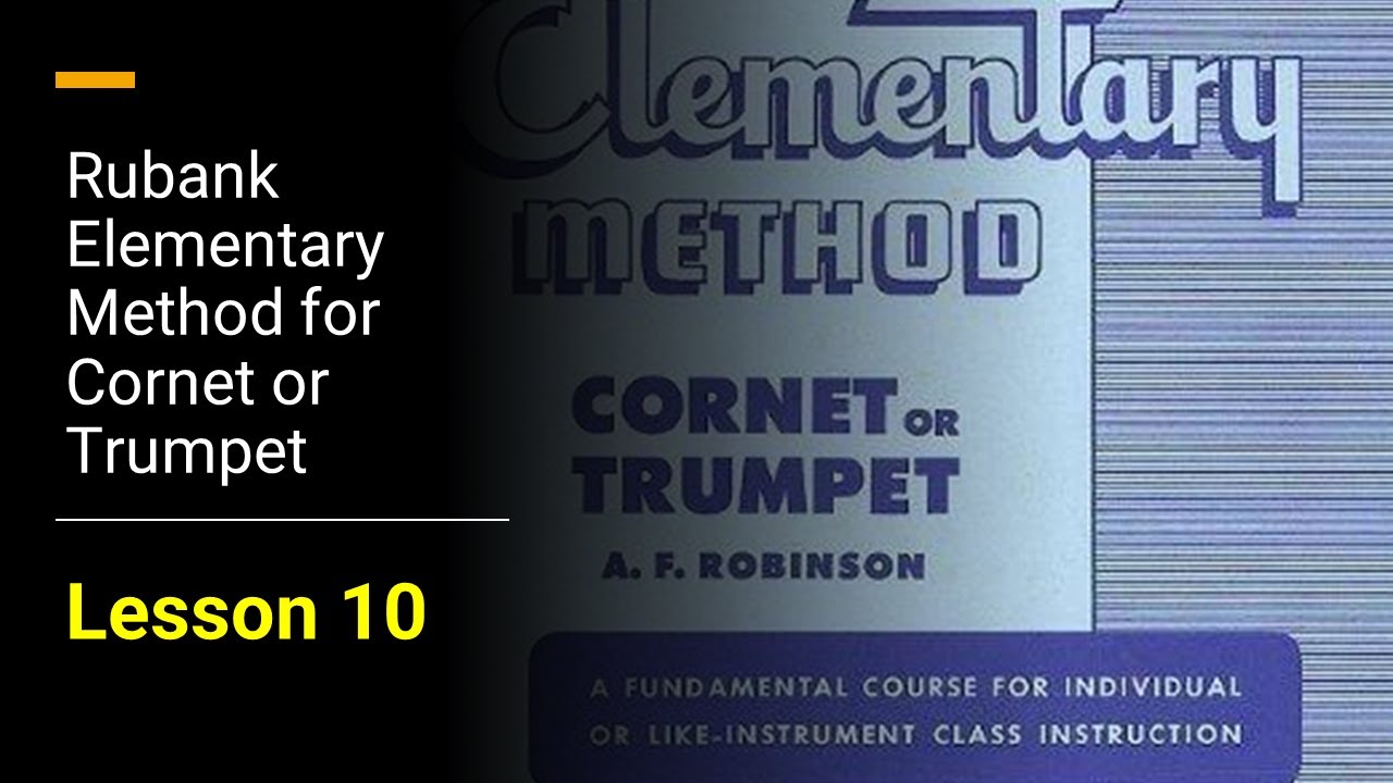 🎺 [TRUMPET FIRST NOTES] Rubank Elementary Method for Cornet or Trumpet ...