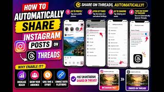 How to automatically share instagram posts on threads social media platform