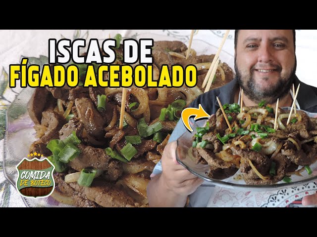 Isca de Figado Acebolado - Nossas Opções - Restaurante Verde