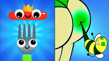 ForknSausage 🆚 Help out Story Satisfying _ All Levels💯 ASMR Mobile Gameplay New Update 🔥