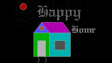 Happy home (using c language) - computer graphics