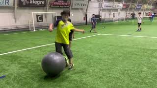 ウォーミングアップ〜バランスボールサッカー VIRDSハンドボールJY2022.9.7 screenshot 5