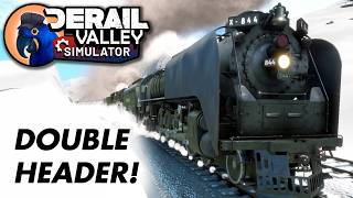 WINTER DOUBLE HEADER   844 + 2901 in DERAIL VALLEY!