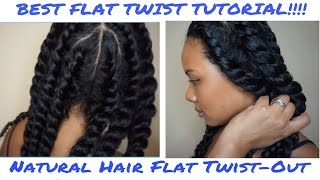 HOW TO FLAT-TWIST NATURAL HAIR l BEGINNER FRIENDLY, EASY TO FOLLOW FLAT TWIST-OUT