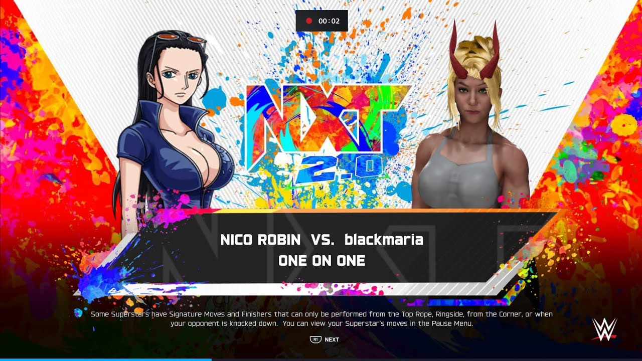 WWE 2K25 Nico Robin VS Black Maria Ironwoman