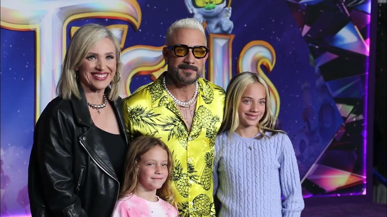 AJ McLean & family - premiere of Trolls Band Together #trolls #ajmclean 