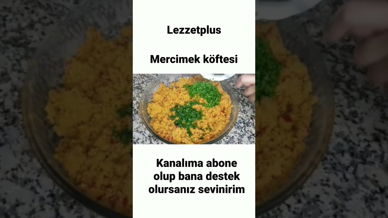 #lezzetplus #shorts #trendingshorts #trending #mercimekköftesi #köfte #yemektarifi #yemek #öğlearası #lezzetplus #shorts #trendingshorts #trending #mercimekköftesi #köfte #yemektarifi #yemek #öğlearası
