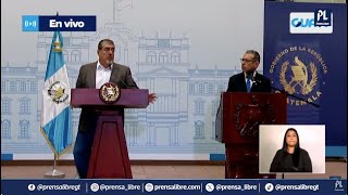 Bernardo Arévalo ofrece conferencia de prensa por destitución de Ministra de Comunicaciones