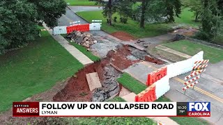 Getting Answers: Follow up on collapse road in Lyman